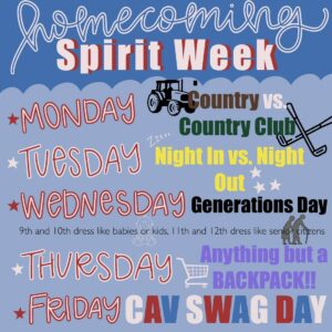 Homecoming Spirit Days