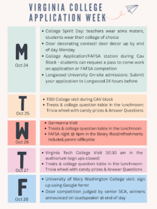 Virginia College Application Week Events