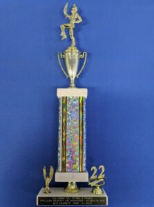 Frog Level Parade Trophy won by the CHS Marching Cavaliers.