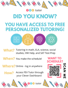 Access to free personalized tutoring