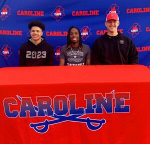 Students who signed to colleges to play sports at the collegiate level.