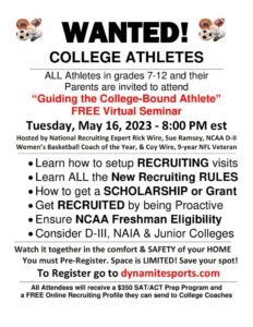 College athletes wanted