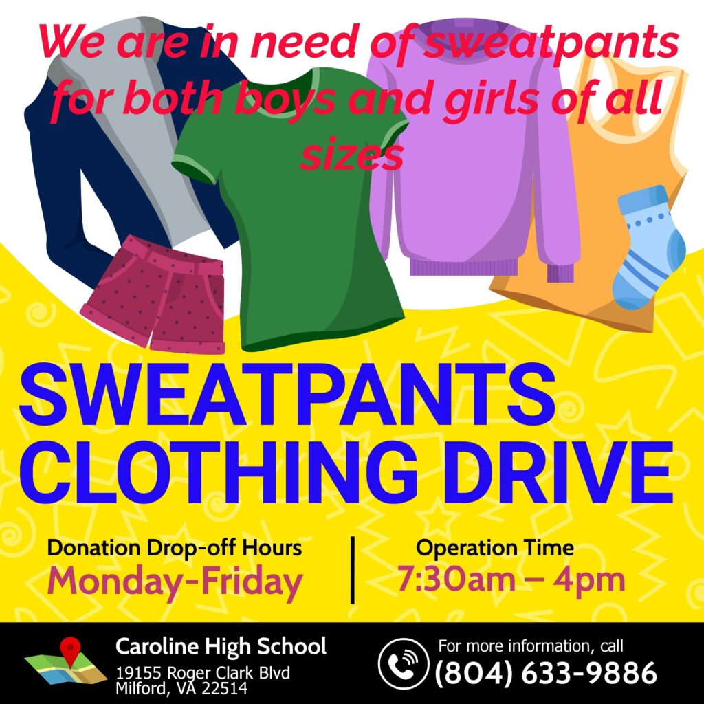 CHS Clothing Drive flyer