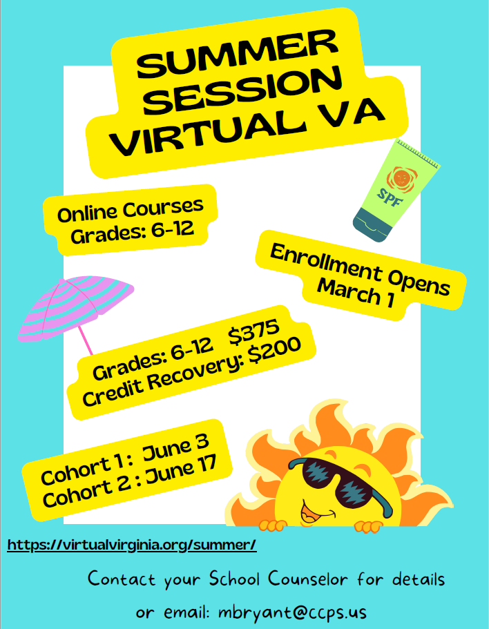 Summer Session Virtual Virginia Caroline County Public School