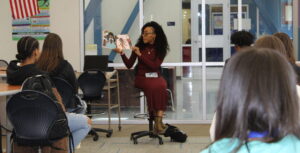 local author, Shania Lewis, reads her newest book