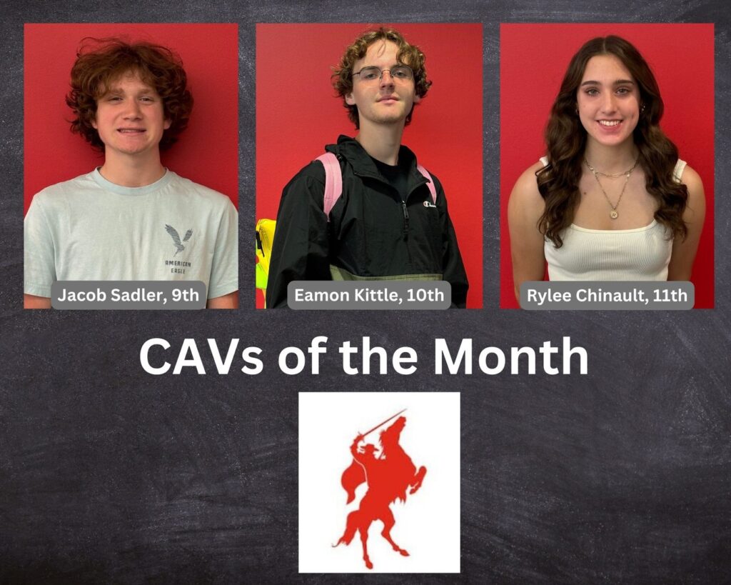 March Underclassman Cavaliers of the Month