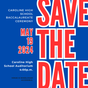 Flyer for the CHS Baccalaureate Ceremony