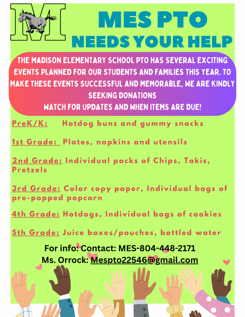 MES PTO Needs your help