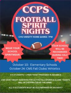 CCPS Football Spirit Night