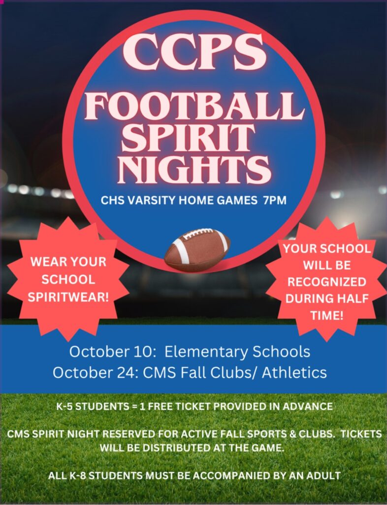 CCPS Football Spirit Night