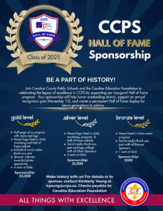 Hall of Fame Sponsorship Form