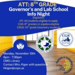 Governors School Info Night Flyer