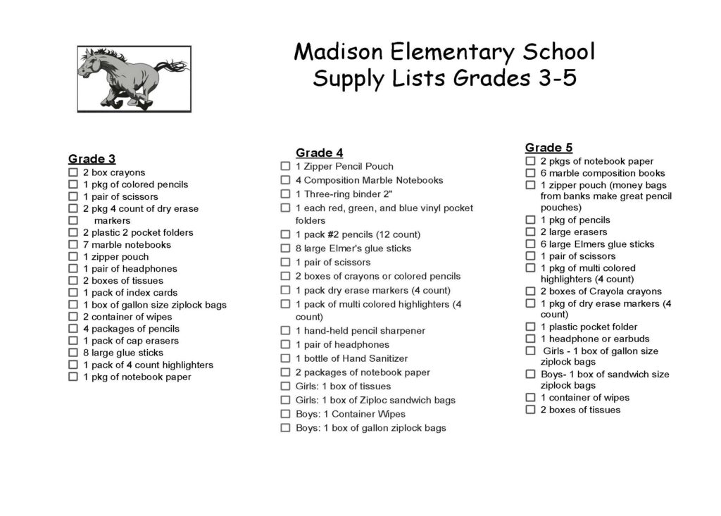 Supply List